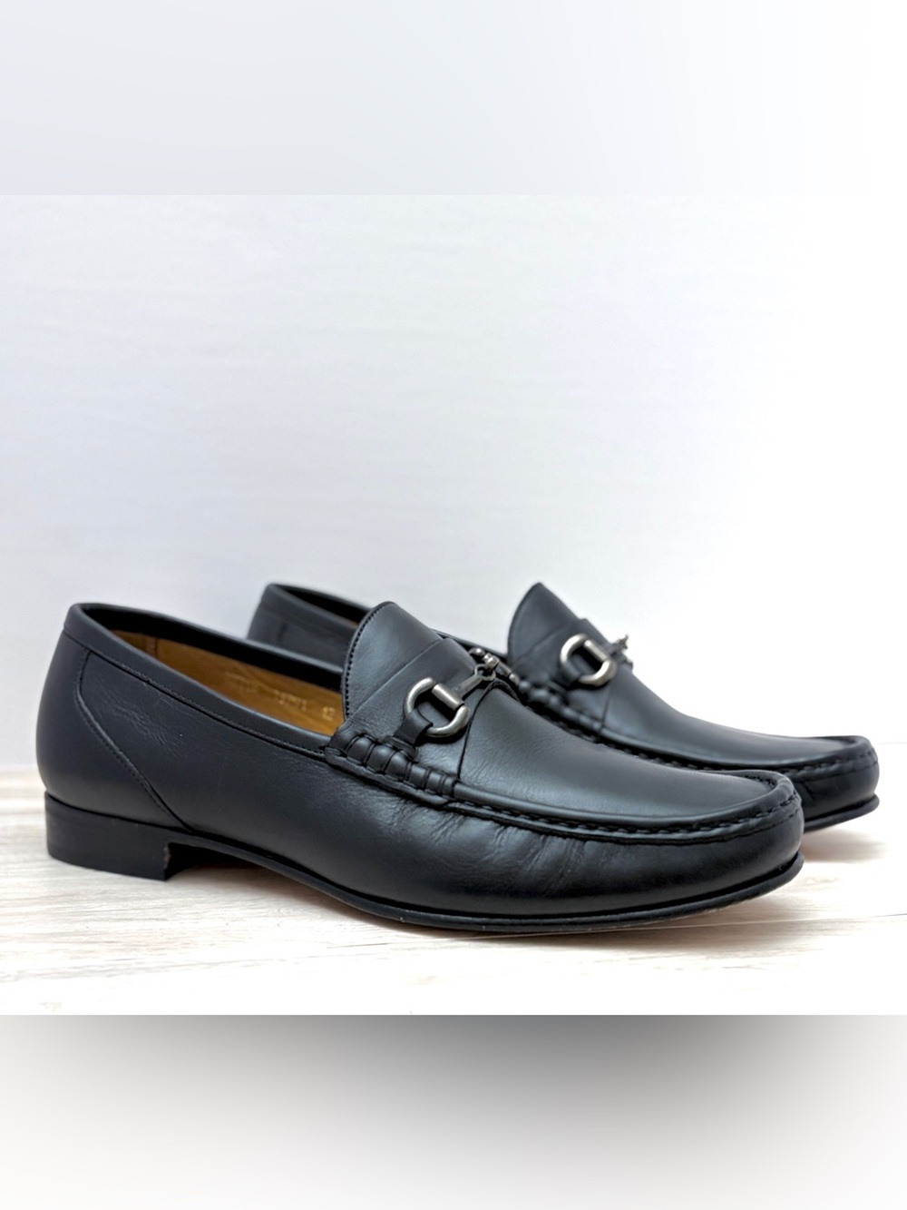 Beckett Simonon Black Leather Horsebit Loafers Men’s Size 10 Dress Shoes